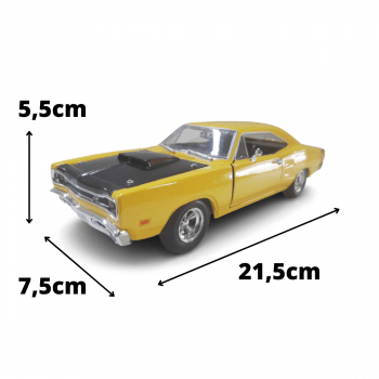 Mini 1/24 1969 Dodge Coronet Super Bee - Miniatura Escala 1/24