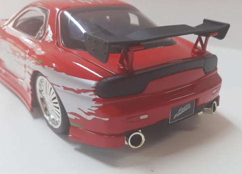 Miniatura 1993 Mazda Dom /Toretto RX-7 Velozes e Furiosos Escala 1/24