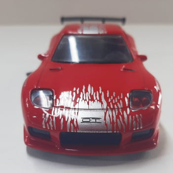 Miniatura 1993 Mazda Dom /Toretto RX-7 Velozes e Furiosos Escala 1/32