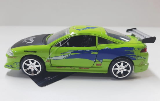 Miniatura 1995 Mitsubishi Brian Eclipse Velozes e Furiosos Escala 1/32