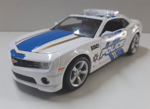 Mini 1/24 2010 Chevrolet Camaro Policial - Miniatura Escala 1/24