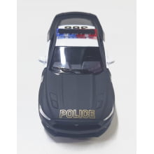 Miniatura Carrinho de Ferro 2015 Ford Mustang GT Policial Escala 1/36