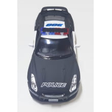 Miniatura Carrinho de Ferro Nissan 2009 GT-R R35 Policial Escala 1/36