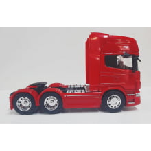 Miniatura Cavalo de Ferro Scannia Trucado V8 730Vermelho Escala 1/32