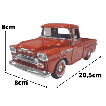 Mini 1/24 1958 Chevy Apache Fleetside - Miniatura Escala 1/24