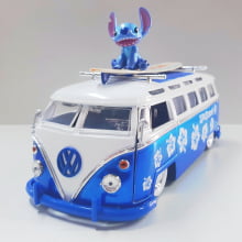 Mini1/24 de Ferro Kombi Volkswagen T1 Tema Lilo e Stitch - Miniatura Escala 1/24