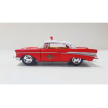 Miniatura de Ferro 1957 Chevrolet Bel Air Bombeiros Escala 1/40