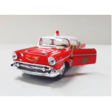 Miniatura de Ferro 1957 Chevrolet Bel Air Bombeiros Escala 1/40