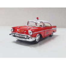 Miniatura de Ferro 1957 Chevrolet Bel Air Bombeiros Escala 1/40