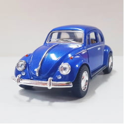  Miniatura de Ferro 1967 Volkswagen Fusca Beetle Clássico Brilho Azul Escala 1/32