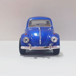  Miniatura de Ferro 1967 Volkswagen Fusca Beetle Clássico Brilho Azul Escala 1/32