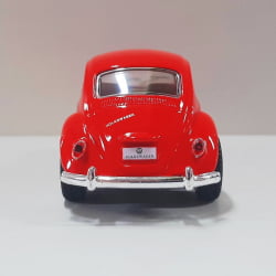  Miniatura de Ferro 1967 Volkswagen Fusca Beetle Clássico Brilho Vermelho Escala 1/32