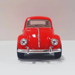  Miniatura de Ferro 1967 Volkswagen Fusca Beetle Clássico Brilho Vermelho Escala 1/32