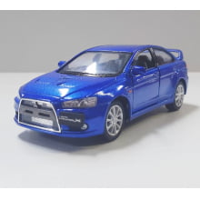 Miniatura de Ferro 2008 Mitsubishi Lancer Evo X Azul Escala 1/36