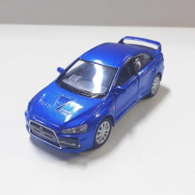 Miniatura de Ferro 2008 Mitsubishi Lancer Evo X Azul Escala 1/36