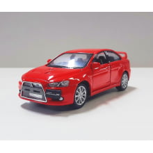 Miniatura de Ferro 2008 Mitsubishi Lancer Evo X Vermelho Escala 1/36