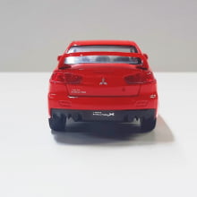 Miniatura de Ferro 2008 Mitsubishi Lancer Evo X Vermelho Escala 1/36