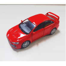 Miniatura de Ferro 2008 Mitsubishi Lancer Evo X Vermelho Escala 1/36