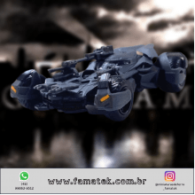 Miniatura de Ferro Batman Liga da Justiça Escala 1/32 sem aberturas