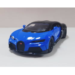  Miniatura de Ferro Bugatti Chiron Sportster Azul Escala 1/38