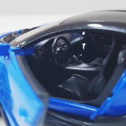  Miniatura de Ferro Bugatti Chiron Sportster Azul Escala 1/38