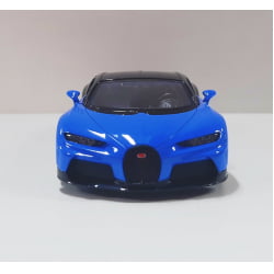  Miniatura de Ferro Bugatti Chiron Sportster Azul Escala 1/38