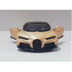  Miniatura de Ferro Bugatti Chiron Sportster Dourado Escala 1/38