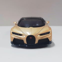  Miniatura de Ferro Bugatti Chiron Sportster Dourado Escala 1/38