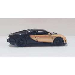  Miniatura de Ferro Bugatti Chiron Sportster Dourado Escala 1/38