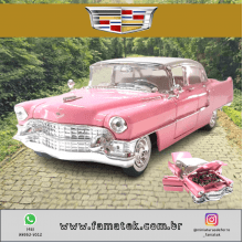 Miniatura de Ferro Cadillac Fleetwood 1955 Escala 1/24