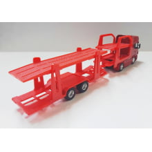 Miniatura de Ferro Cegonha Scannia Toco V8 R730 Vermelho Escala 1/64