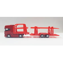 Miniatura de Ferro Cegonha Scannia Toco V8 R730 Vermelho Escala 1/64