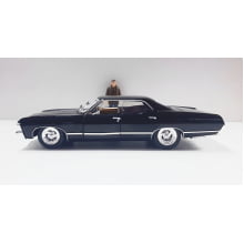 Miniatura de Ferro Chevrolet 1967 Impala SS Sport Sedan do Dean Supernatural Escala 1/24