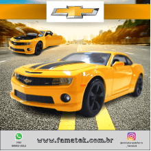 Miniatura de Ferro Chevrolet Camaro 2010 Escala 1/24