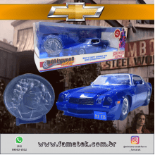 Miniatura de Ferro Chevrolet Camaro Z28 do Billy Stanger Things 1/24