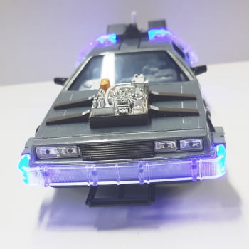 Mini 1/24 de Ferro "De Volta para O Futuro" Delorean - Miniatura Escala 1/24