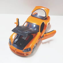 Miniatura de Ferro Dodge Viper Laranja SRT10  2008 Escala 1/24