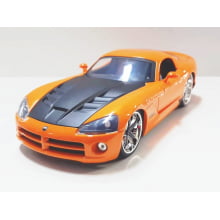 Miniatura de Ferro Dodge Viper Laranja SRT10  2008 Escala 1/24