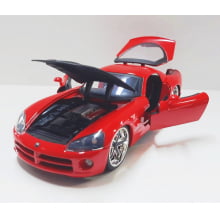 Miniatura de Ferro Dodge Viper Vermelho SRT10  2008 Escala 1/24