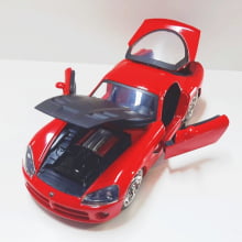 Miniatura de Ferro Dodge Viper Vermelho SRT10  2008 Escala 1/24