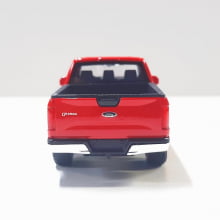 Miniatura de Ferro Ford F-150 Picape Vermelha Comum Regular Cab Escala 1/46