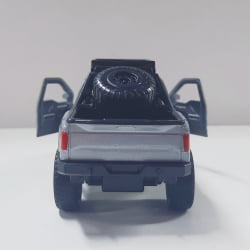  Miniatura de Ferro Ford Raptor 4x4 chamas Azul Escala 1/46