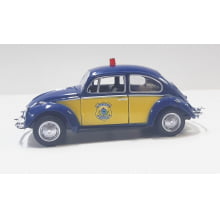 Miniatura de Ferro Fusca PRF Polícia Rodoviária Federal Escala 1/32