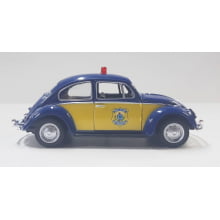 Miniatura de Ferro Fusca PRF Polícia Rodoviária Federal Escala 1/32