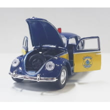 Miniatura de Ferro Fusca PRF Polícia Rodoviária Federal Escala 1/32