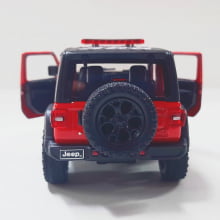 Miniatura de Ferro Jeep Wrangler dos Bombeiros Escala 1/34