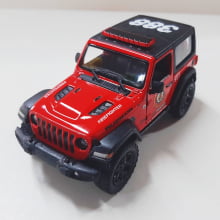 Miniatura de Ferro Jeep Wrangler dos Bombeiros Escala 1/34