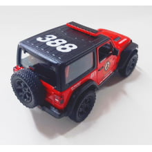 Miniatura de Ferro Jeep Wrangler dos Bombeiros Escala 1/34