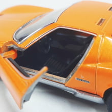  Miniatura de Ferro Lamborghini 1971 Miura P400 SV Laranja 1/34