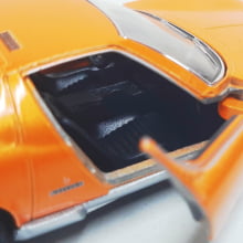  Miniatura de Ferro Lamborghini 1971 Miura P400 SV Laranja 1/34